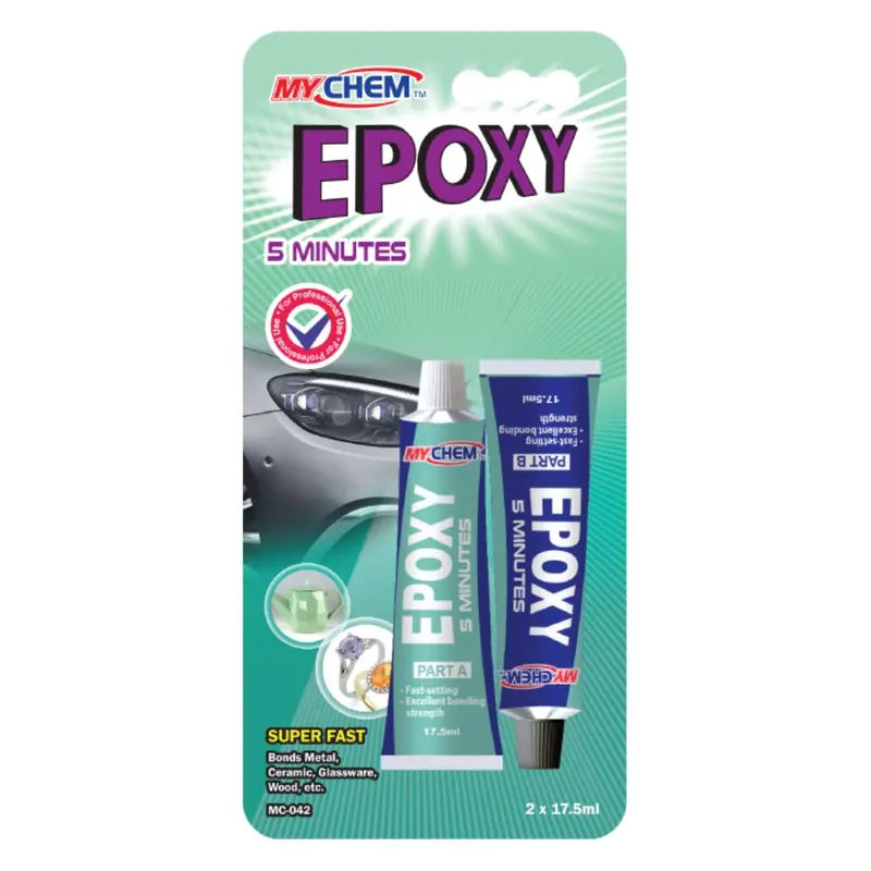 Mychem Epoxy Adhesive 5 Minutes, 17.5Ml X 2Pcs 1