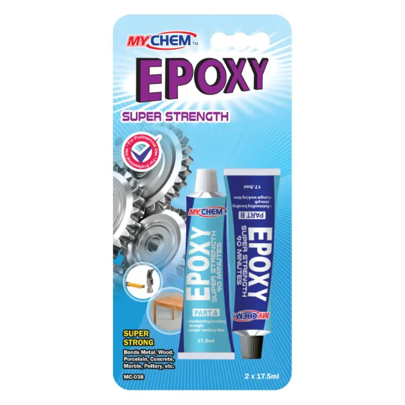 Mychem Epoxy Adhesive Super Strength 90 Minutes, 17.5Ml X 2Pcs 1