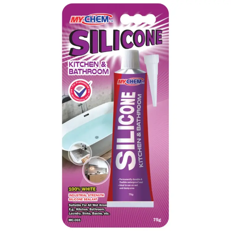 Mychem Silicone Kitchen & Bathroom, White, 75G 1