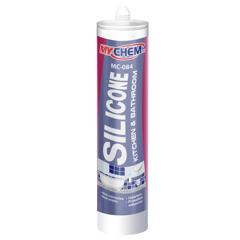 Mychem Silicone Sealant Kitchen & Bathroom, 320G, White And Clear 1