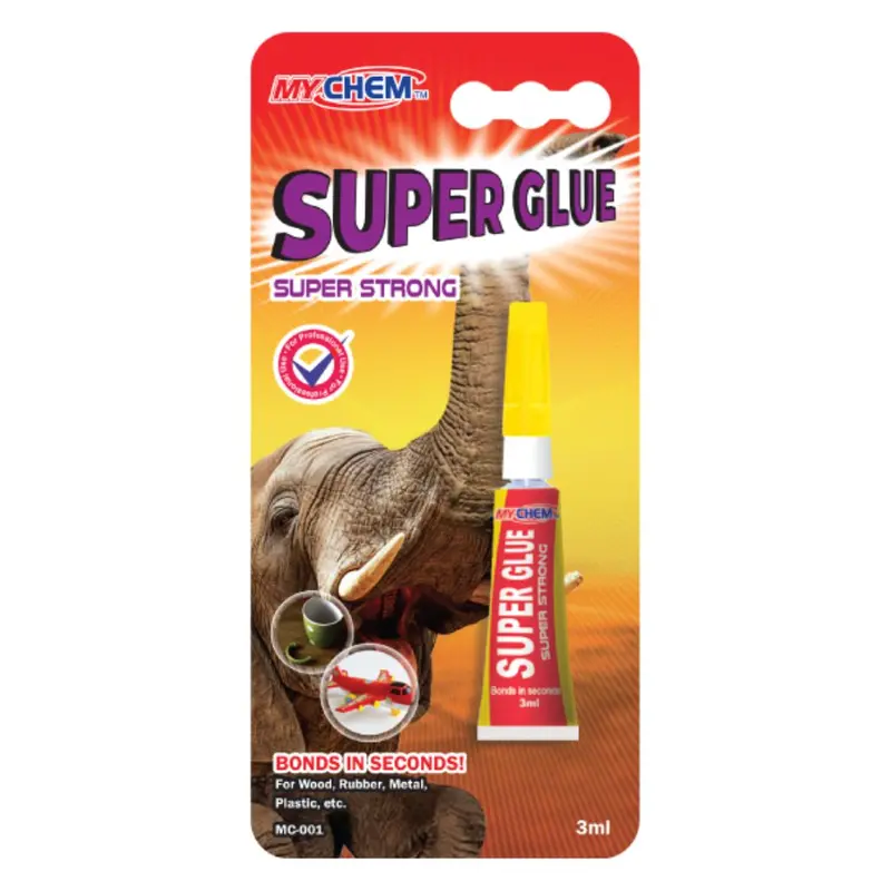 Mychem Super Glue Cyanoacrylate Adhesive Single Pack, 3Ml 1