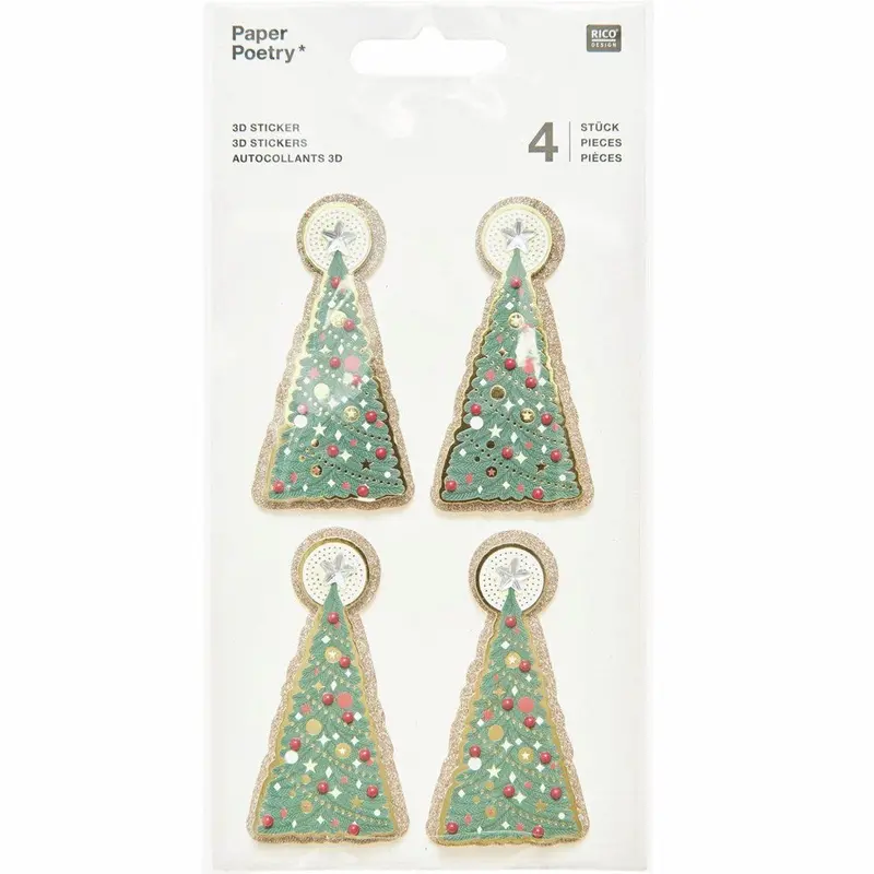 Paper Poetry 3D Trees Stickers Large 1