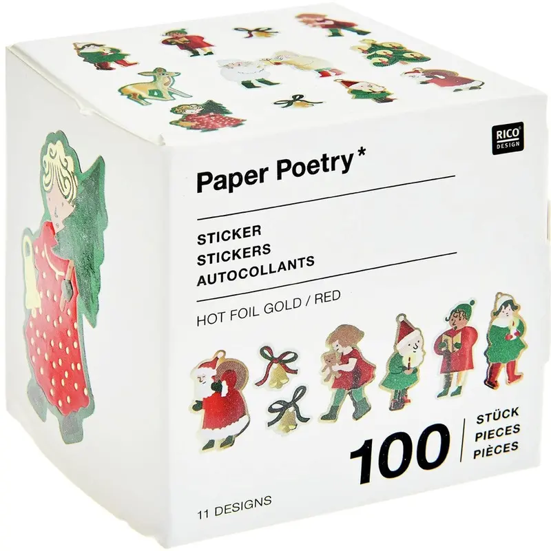 Paper Poetry Children Christmas Stickers 1