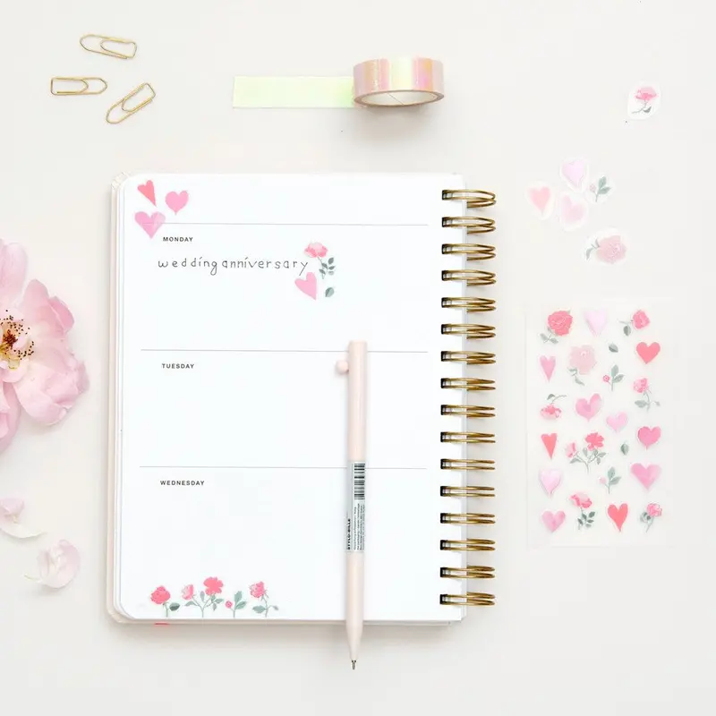 Paper Poetry Foil Hearts & Flowers Stickers 1