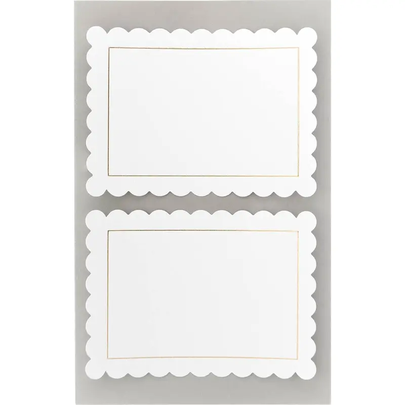 Paper Poetry Office Stick White Labels Rosette Frame 1