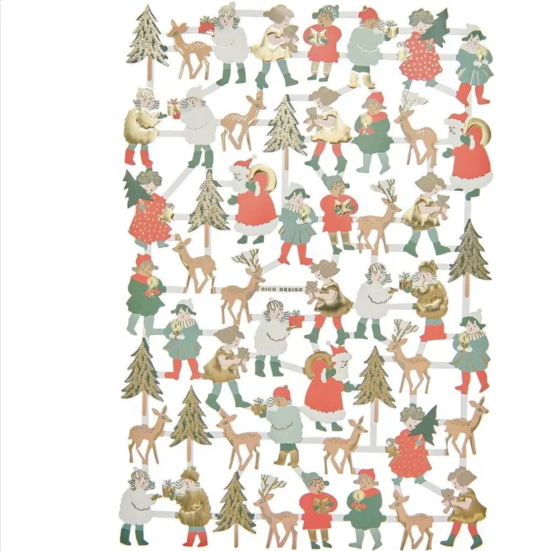 Paper Poetry Scrap Reliefs Christmas Children 1
