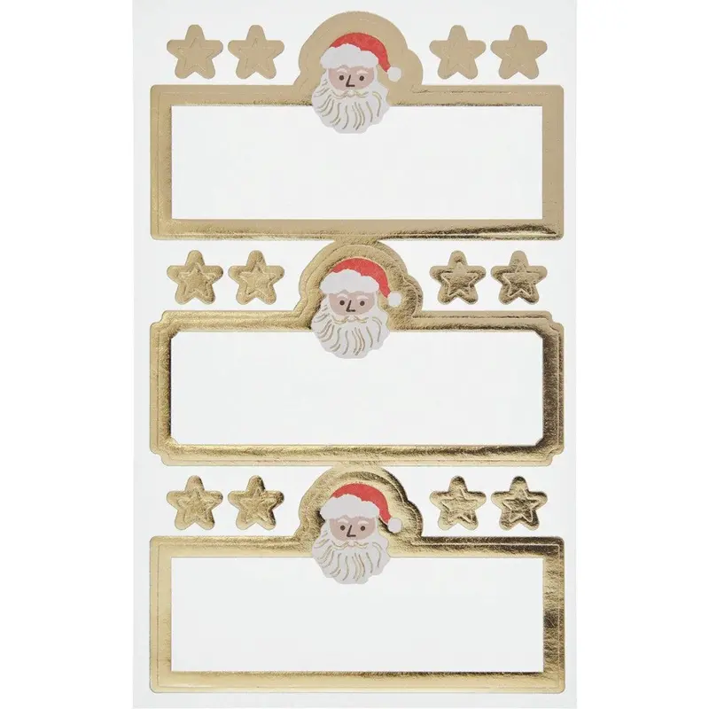 Paper Poetry Sticky Labels Santa Claus 1
