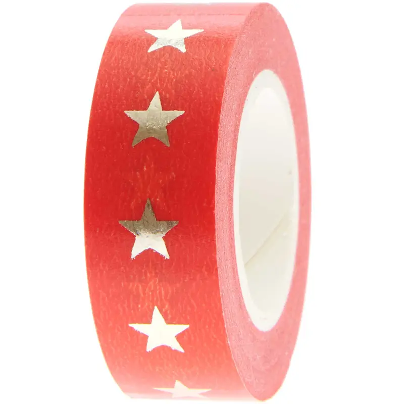 Paper Poetry Tape Stars Red / Gold 1