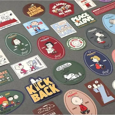 Peanuts Snoopy 75Th Anniversary Classic, Vintage Sticker Pack 1