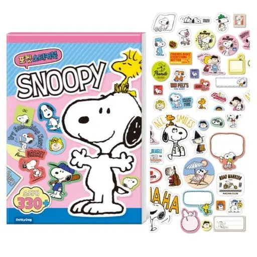 Peanuts Snoopy Variety 20 Style Deco Theme Sticker Book 1