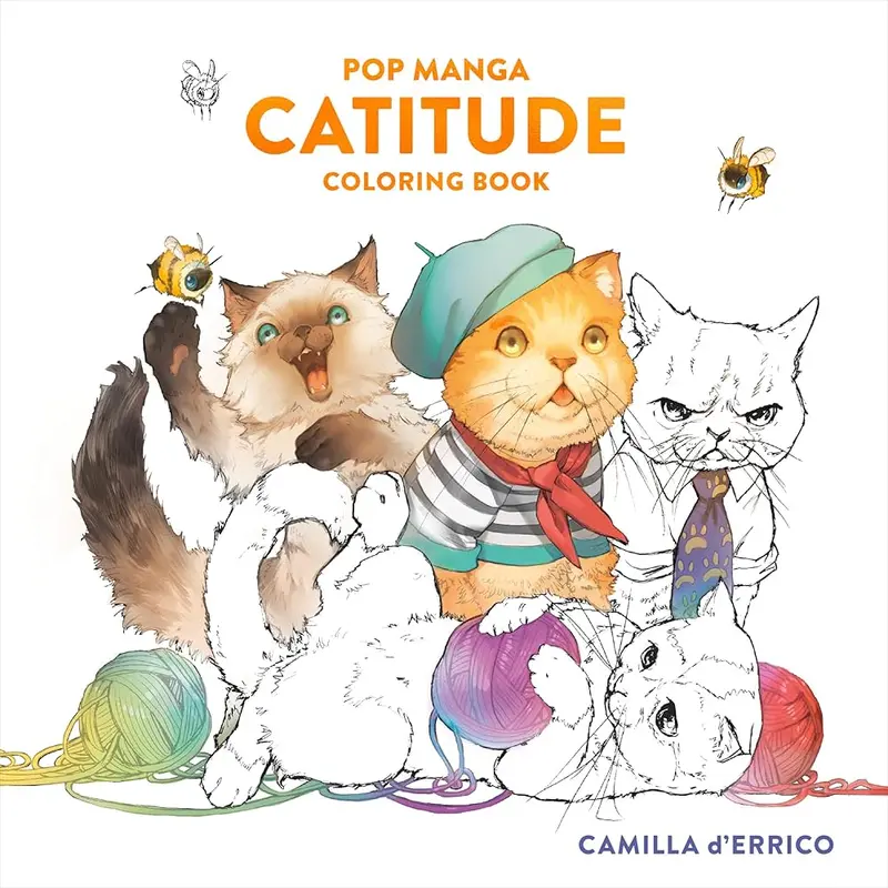 Pop Manga Catitude Colouring Book 1