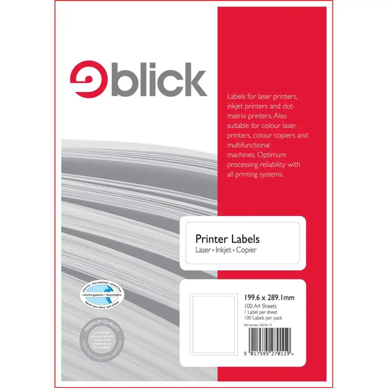 Printer Labels (100 Sheets) 1
