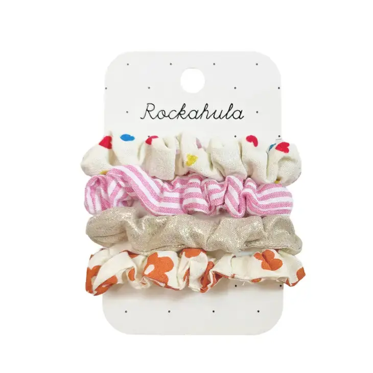 Rainbow Hearts Scrunchie Set 1