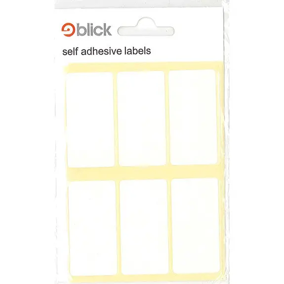 Rect - 25X50mm White - Labels - 42Pk 1