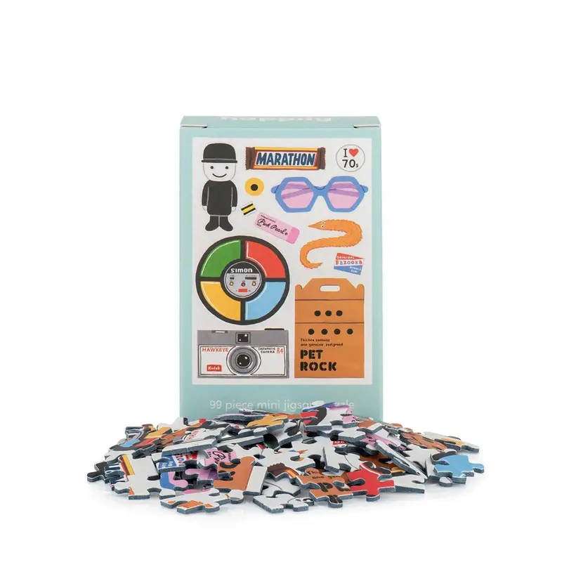 Retro 70'S - 99 Piece Mini Jigsaw Puzzle 1