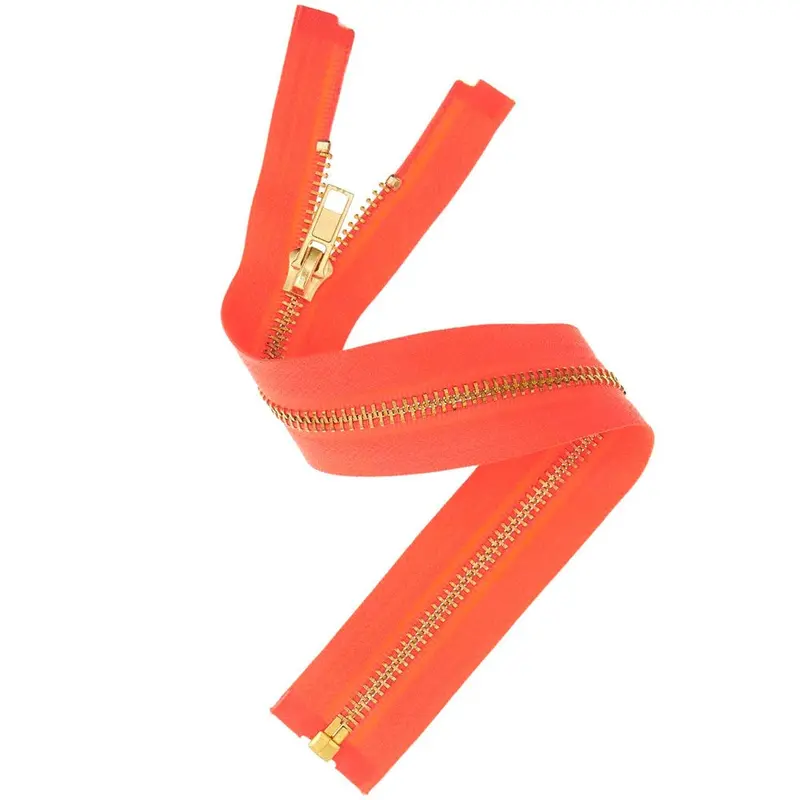 Rico Gold Zip Neon Orange 30Cm X 5Mm 1