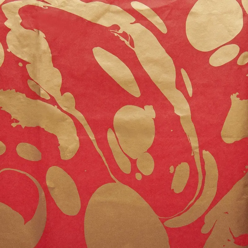 Rico Tissue Paper Marble Red / Gold 1