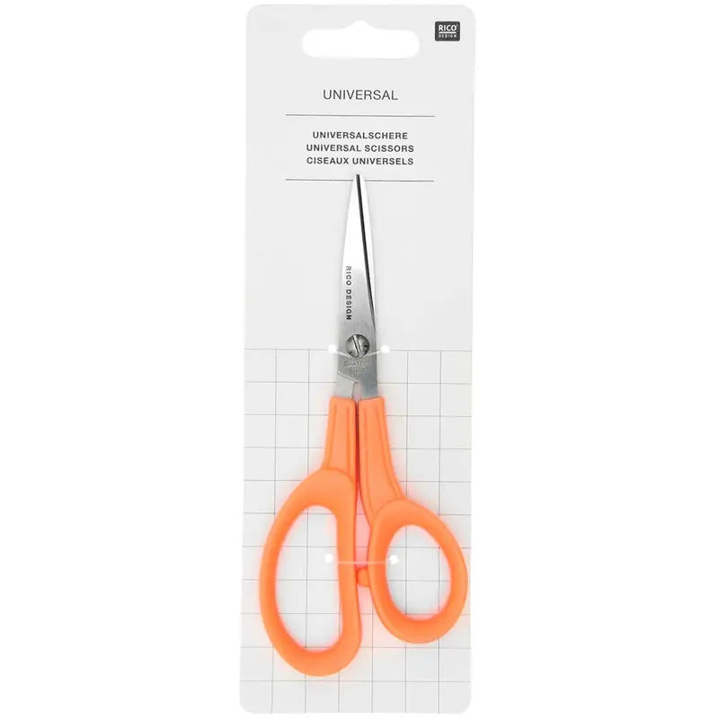 Rico Universal Scissors Neon Orange 15.2Cm 1