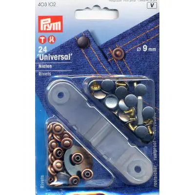 Rivets 9Mm Copper/Black Oxy (24) 1