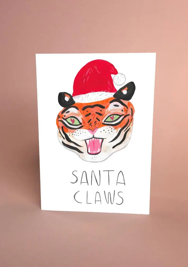 Santa Claws Card 1
