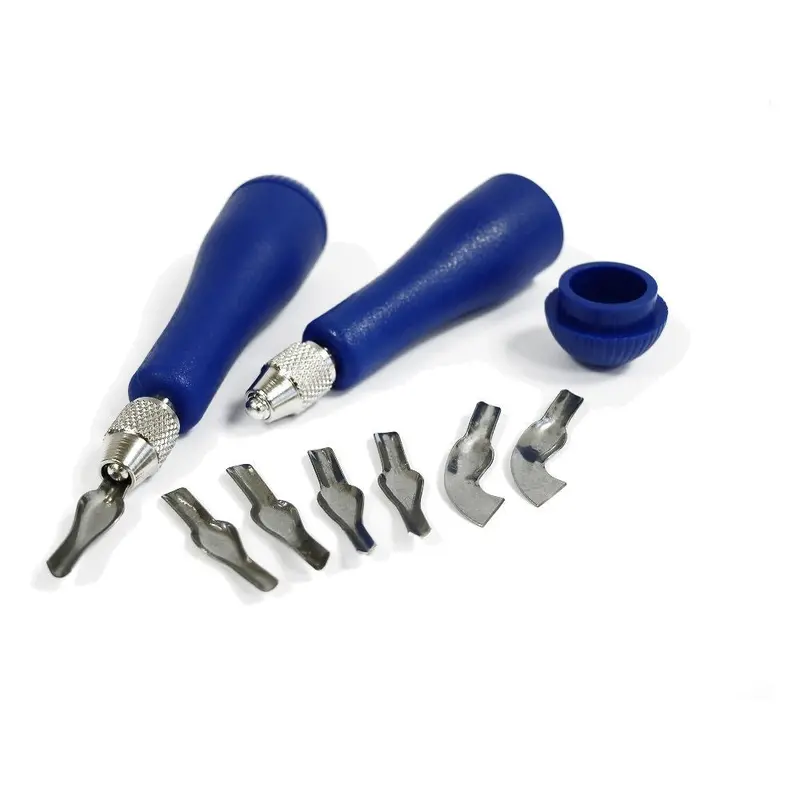 Seawhites Lino Cutters 2 Handles 6 Blades 1
