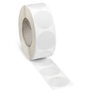 Self Adhesive Clear Discs - 25Mm - 2000Pk 1
