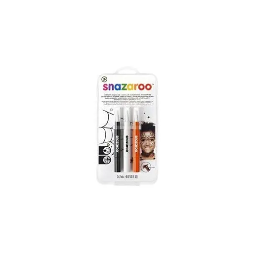 Snazaroo Face Paint Brush Pen Halloween 3Pk 1