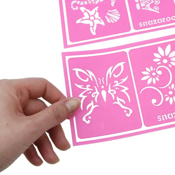 Snazaroo Face Paint Stencils Pink Set 1