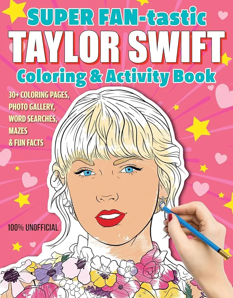 Super Fan-Tastic Taylor Swift Coloring & Activity Book 1