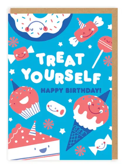 Treat Yourself Birthday Card 1