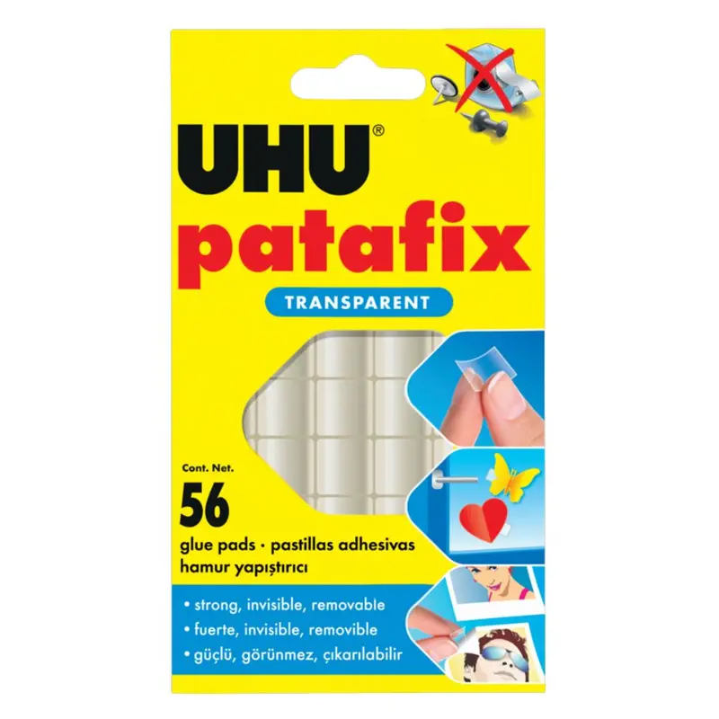 Uhu Patafix Invisible Transparent Adhesive Pads (56 Pads) 1