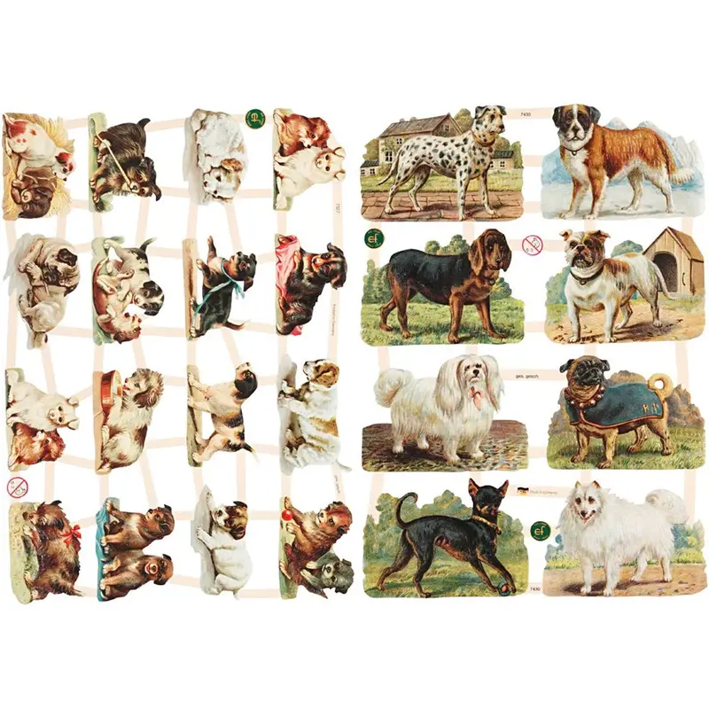 Vintage Die-Cuts: Dogs 1