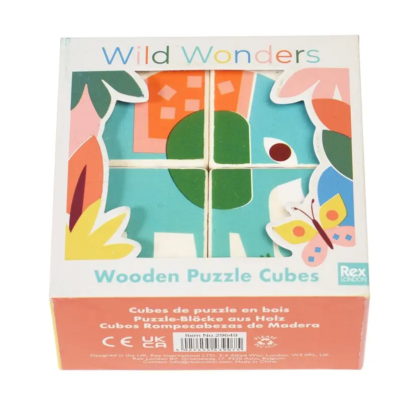 Wild Wonders Wooden Puzzle Cubes 1