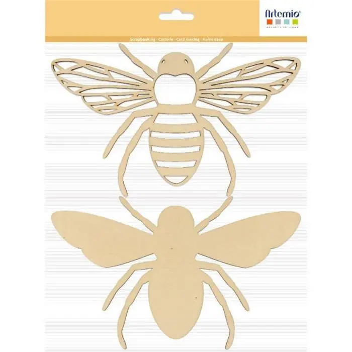 Wooden Bee Silhouette Decorations 1