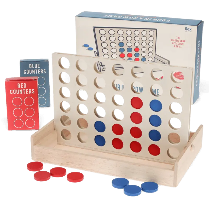 Wooden Four In A Row Game 1