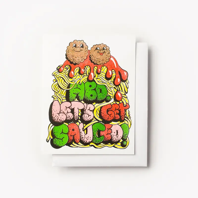 Yow: Riso Card - Hbd Lets Get Sauced 1
