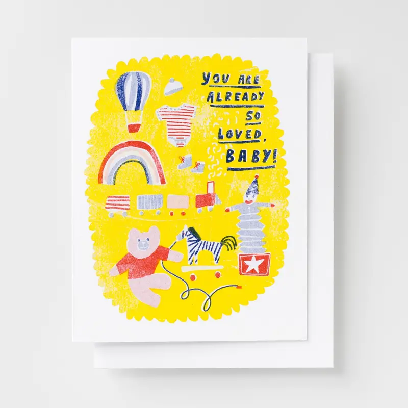 Yow: Riso Card - You Are Already So Loved, Baby! 1