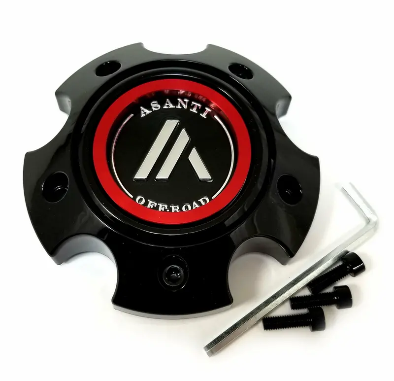 Asanti Off-Road 130L1335Gb-H34 Gloss Black Center Cap – 5X5" Bolt Pattern, H34 Style 1