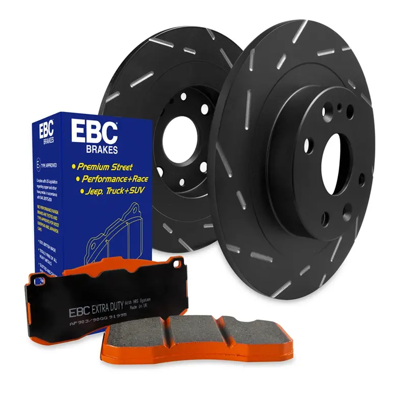 Ebc Brakes S15Kr1022 Extra Duty Brake Kit – Usr Slotted Rotors With Yellowstuff Pads 1