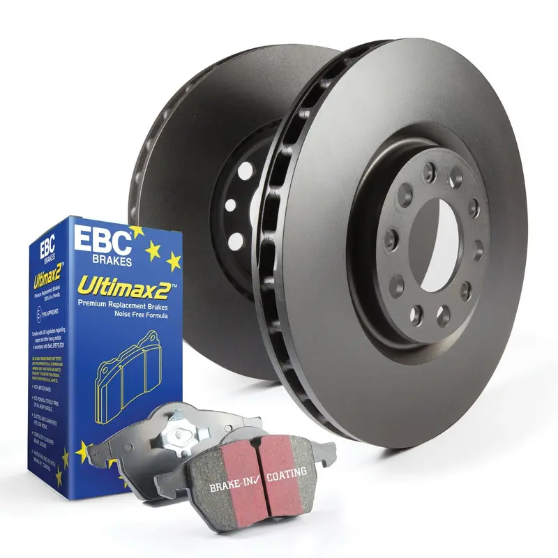 Ebc Brakes S20K1123 Ultimax Brake Kit – Plain Rotors With High-Torque Semi-Metallic Pads 1