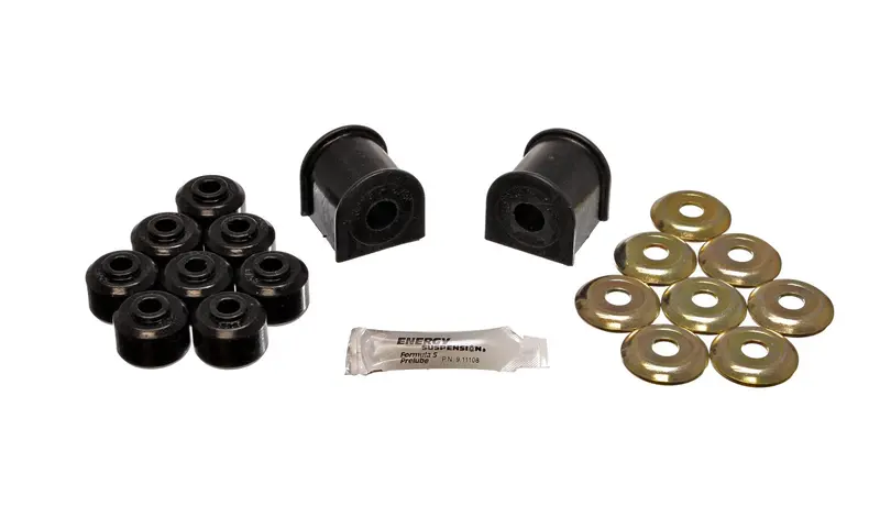 Energy Suspension 2.5109G Rear Sway Bar Bushing Set – 5/8" Diameter, Black Polyurethane 1