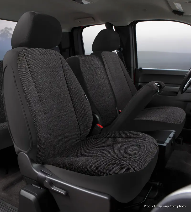 Fia Trs47-41 Black Wrangler-Specific Solid Fabric Seat Covers 1