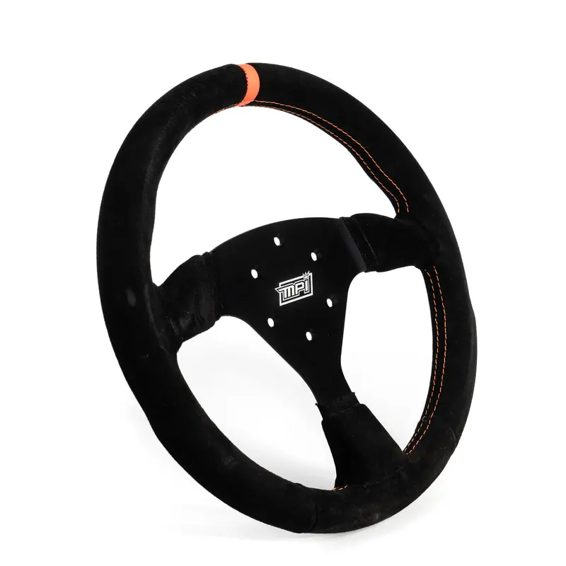 Mpi Usa F2-13 Track-Focused 13-Inch Flat-Bottom Steering Wheel In Suede 1