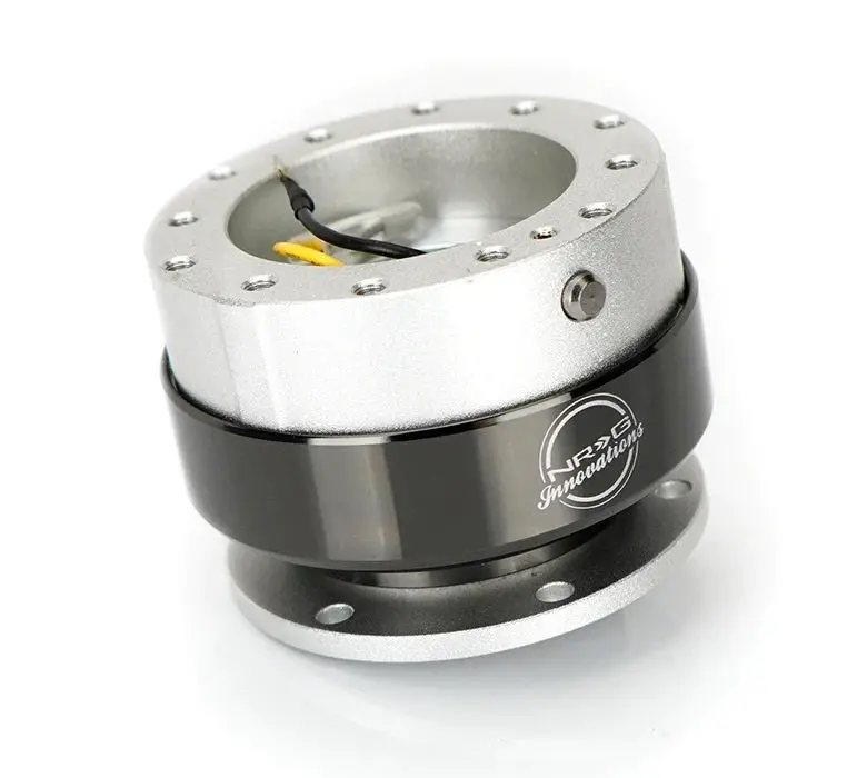 Nrg Steering Quick Release Hub – Srk-200Sl Silver 2.5-Inch Fast-Disconnect For Racing Applications 1