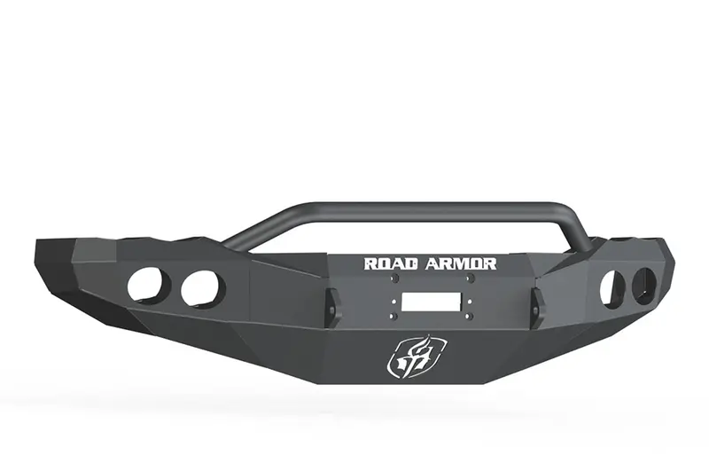 Road Armor 44034B Stealth Winch Front Bumper; Pre-Runner Guard; Satin Black; 1