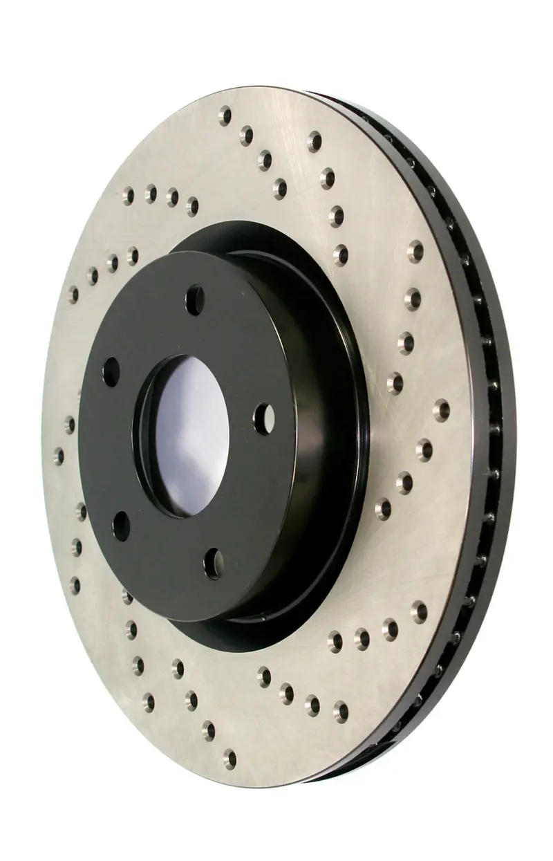 Stoptech 128.42040Cr Front Right Cryo-Treated Cross-Drilled Sport Brake Rotor 1